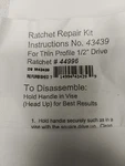 New Craftsman 1/2" Repair Kit 43439 Only Fits 44996 Usa Made Ratchets. Fixed Price $25.00.