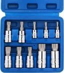 10PCS 1/4-INCH, 3/8-INCH & 1/2-INCH Drive Xzn Triple Square Spline Bit Socket. Fixed Price $31.99.