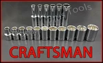 Craftsman Tools 17PC Standard & Deep 1/2 Sae 12PT Ratchet Wrench Socket Set. Fixed Price $26.76.