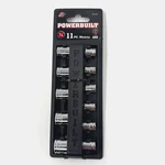 Powerbuilt Socket Set 1/4 Inch Drive Metric Point 11 Piece 640498. Fixed Price $18.57.