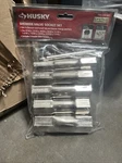 * Husky Shower Valve Double Sided Socket Set (5 Piece) W/ Bar Handle #1003002665. Fixed Price $24.98.