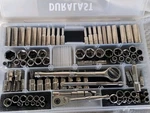 94PC Duralast Mix Socket Wrench Set 1/4" & 3/8" Dr., Sae/metric Plastic Box Exc!. Fixed Price $80.77.