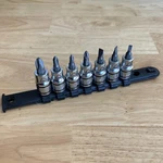 Matco Phillips & Flat Slotted Bit Driver Socket Set 3/8" Adv SBPSP7VA Read. Fixed Price $74.95.