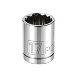 Powerbuilt 3/8 Inch Drive X 17 Mm 12 Point Shallow Socket - 641022. Fixed Price $7.91.