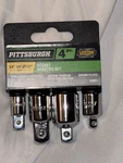 New Pittsburgh 62851 4 Pc High Visibility Socket Adapter Set Automotive. Fixed Price $13.99.