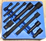 Genius Tools 9PC 1/4, 3/8 & 1/2"DR Master Impact Extension Set W/tray #IE-2349. Fixed Price $37.19.