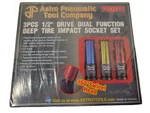 3 Piece 1/2" Drive Dual Function Deep Tire Impact Socket Set AST78815. Fixed Price $22.50.