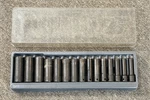 Snap On SIMM100A-SIMM240 1/2" Dr 6 Pt 10-24MM 15PC Socket Set W/ Tray. Fixed Price $265.00.