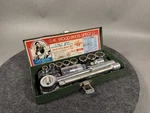 Sk Tools 3/8 Drive Ratchet Socket Wrench Set Metal Box 12PC Sae Vintage Usa. Fixed Price $65.99.