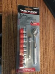 Task Force - 1/4 Inch Drive 6 Point Sae Socket Set. Fixed Price $7.99.