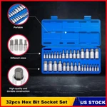 32PC Master Allen Wrench Bit Kit Hex Key Socket Tool Sae 1/4" 3/8" 1/2" Drive. Fixed Price $30.99.