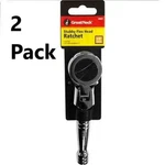 Great Neck 3/8" Fully Polished Drive Stubby Flexible Head Ratchet #28007. Fixed Price $21.99.