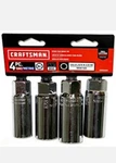 Craftsman 3/8 In. Drive Metric Sae 6 Point Standard Spark Plug Socket Set 4. Fixed Price $19.99.