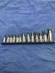 Matco Tools 13PC Torx T8 T60 Socket Set 1/4 3/8 1/2 Dr SABP12TXTA. Fixed Price $155.00.