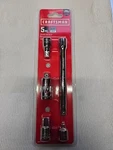 Craftsman 3/8 Extension Set Three Eighths Lifetime Warranty Free Ship CMMT42335. Fixed Price $21.00.