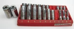 Snap On 222SFFS 3/8" Drive Socket Set Shallow Deep Missing + Extras 15/16" 1". Fixed Price $259.99.