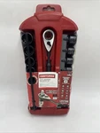 Craftsman 19-PC Universal Sae Metric 3/8 Max Axess Pass Through Socket Set 31088. Fixed Price $124.95.