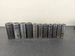 #AS294 Snap On Sim 1/2" Drive 7/16" 1-1/16" Sae Deep Point Impact Socket Set. Fixed Price $149.95.