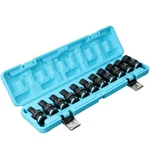Duratech 11PCS 3/8" Impact Swivel Socket Set Shallow Wobble 8-19MM Metric. Fixed Price $57.99.