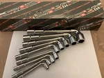 Facom 9 Piece Angle Socket Six Point Wrench With Through Hole. Fixed Price $490.00.