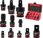 11PCS Impact Socket Accessory Set Adapters And REDUCERS1/4" Hex Converters. Fixed Price $30.99.