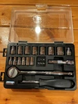 Ace Professional 24 Piece Socket And Ratchet Set 3/8 Drive W/ Extension. Fixed Price $25.00.