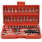 48 Pcs Socket Wrench Set 1/4" Drive Ratchet Metric Kit Garage Car Repair Tool Us. Fixed Price $13.95.