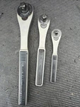 Sexy 3PC Sears Best Craftsman Stainless Ratchet Set 1/2 43763 3/8 43762 1/4. Fixed Price $399.00.