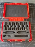 Milwaukee 8PC Deep Socket Set CR-M0 1/2" 7/8" 3/8" 3/4" 5/8" 9/16" 11/16" 7/16". Fixed Price $120.00.