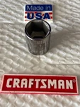 Craftsman 1-1/16" Shallow Socket 1/2" Drive Point Dual Marked 50732 Usa. Fixed Price $24.99.