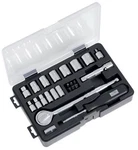 24-PC. Sae Socket Set, 1/4 & 3/8 In. Drive 119009. Fixed Price $43.28.