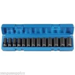 Grey Pneumatic 13 Piece 3/8" Drive Semi Deep 6 Point Metric Impact Socket Set. Fixed Price $66.32.