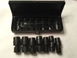 Pittsburg 1/2" Sae Flex 7 Piece Set. Metal Case Included, Impact. Fixed Price $36.99.