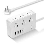 10FT Surge Protector Flat Plug Power Strip, 6 Ac Outlets, 4 Usb Ports. Fixed Price $25.99.