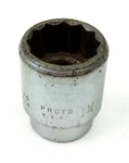 Proto 1-1/4" 12 Point Shallow Chrome Socket 3/4" Drive 5540 Usa. Fixed Price $9.00.