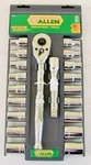 Allen Socket Set 1/2" Drive, 20-PIECE, Sae & Metric 66636. Fixed Price $18.00.