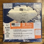 Sears Craftsman Kromedge 7-1/2" 60T Chrome Steel Circular Saw Blade Set, 3 Pack. Fixed Price $39.00.