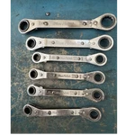 Blue Point Ratcheting Box Wrench Set 6PC Double Ended Steel Metric/standard. Fixed Price $80.00.