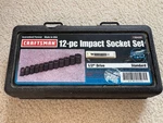 Craftsman 19430 1/2" Drive 6 Point 12 Piece Impact Socket Set Usa - Y. Fixed Price $75.88.
