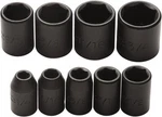 Proto 9 Piece 3/8" Drive Impact Socket Set 6 Points, 1/4" 3/4" Range," Mea.... Fixed Price $81.39.