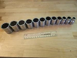 Sk Tools Piece 1/2" Drive 12-POINT Metric Socket Set Made Usa. Fixed Price $100.00.