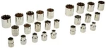 New Craftsman 25 Pc 3/8" Inch Drive Standard/metric Sae/mm 12 Point Socket Set. Fixed Price $23.99.