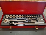 Proto Tools Socket Wrench Set J54122 Skt 1/2" Drive 20PC 6-POINT (6PT). Fixed Price $205.95.