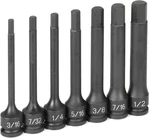Grey Pneumatic GRE1247H 3/8" Length Fractional Hex Driver Set, 4". Fixed Price $146.47.
