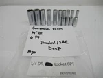 Gearwrench 80305 , 10 Pc 1/4" Drive 6 Pt Standard Sae Deep Socket Set. Fixed Price $25.00.