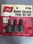 Lisle 27740 - Brake Caliper Torx Bit Set (3/8" Drive) Made In The Usa.. Fixed Price $12.50.