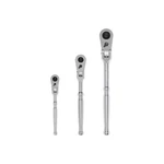 Tekton SRH92103 1/4, 3/8, 1/2" Drive Flex Head Ratchet Set, 3-PC. Fixed Price $120.00.