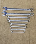Wright Grip Combination Wrench Set Sae 1130 1120 15/16 11/16 5/8 7/16 3/8 1/4". Fixed Price $114.00.