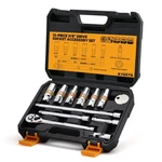 12-PIECE 3/8" Drive Spark Plug Socket Set With Ratchet Handle, Universal Join.... Fixed Price $34.18.