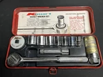 Vintage Kmart Socket Wrench Set Sae 12 Piece Metal Case. Fixed Price $25.99.